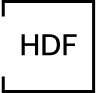 HDF – itin lygus, glotnus paviršius